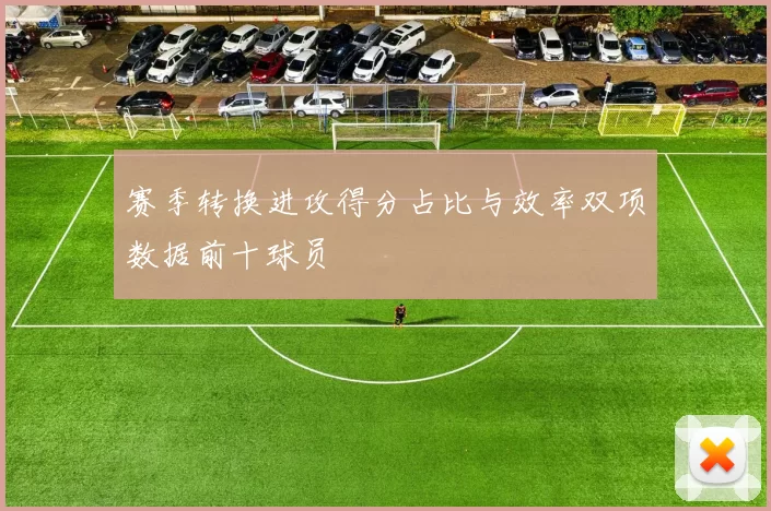 赛季转换进攻得分占比与效率双项数据前十球员